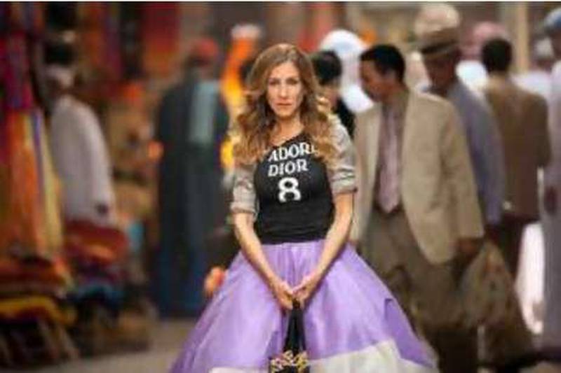 In this film publicity image released by Warner Bros., Sarah Jessica Parker is shown in a scene from "Sex and the City 2." (AP Photo/Warner Bros, Craig Blankenhorn)  *** Local Caption ***  NYET743_Film_Sex_and_the_City_2.jpg *** Local Caption ***  NYET743_Film_Sex_and_the_City_2.jpg