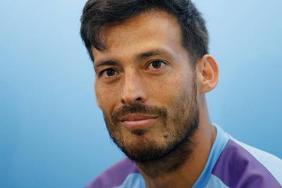 David Silva attends a promotional event for Manchester City in Hong Kong. Reuters