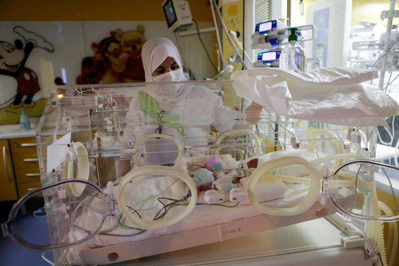 The nine babies born to a Malian mother in Casablanca are all being cared for at a private clinic. Reuters