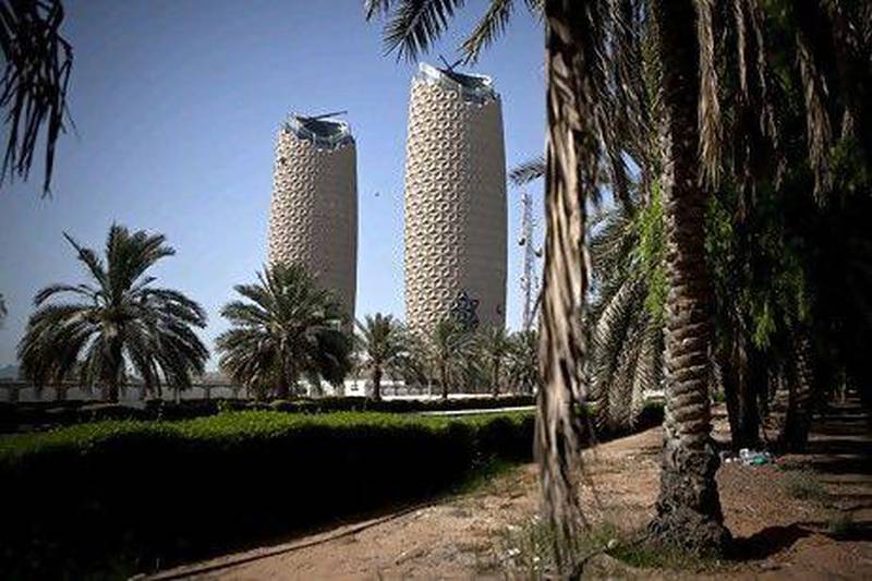Computer-controlled sunscreens featured on two of the strangest-looking buildings in Abu Dhabi - the Al Bahar towers - have helped them to win an international award for innovation. (Silvia Razgova / The National)