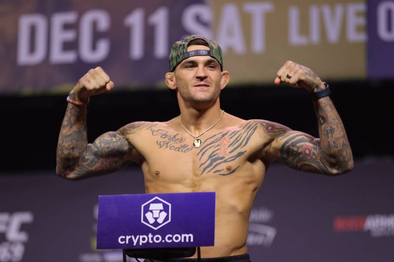 Dustin Poirier will face Justin Gaethje in a rematch of their 2018 Fight of the Year contender this summer. AFP