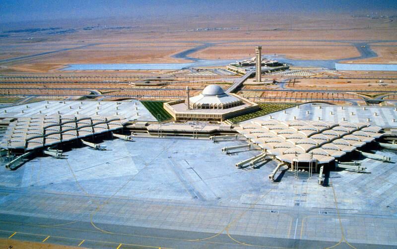 is located 35km north of Riyadh and currently hosts flights of 52 commercial airlines and eight freight carriers. Photo: Alamy