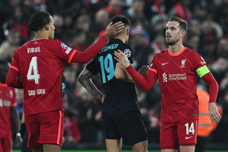 SUB: Jordan Henderson – 6. The 31-year joined the action in the 65th minute at the expense of Thiago. The move made the midfield more solid as the captain offered team-mates an outlet ball. AFP