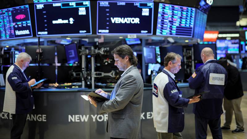 Traders on the floor of the New York Stock Exchange. Investors are expected to keep an eye on August consumer price data for signs inflation has peaked. Reuters