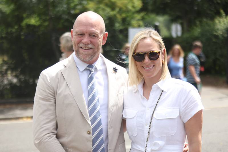 Members of the British royal family Zara and Mike Tindall were in attendance. PA