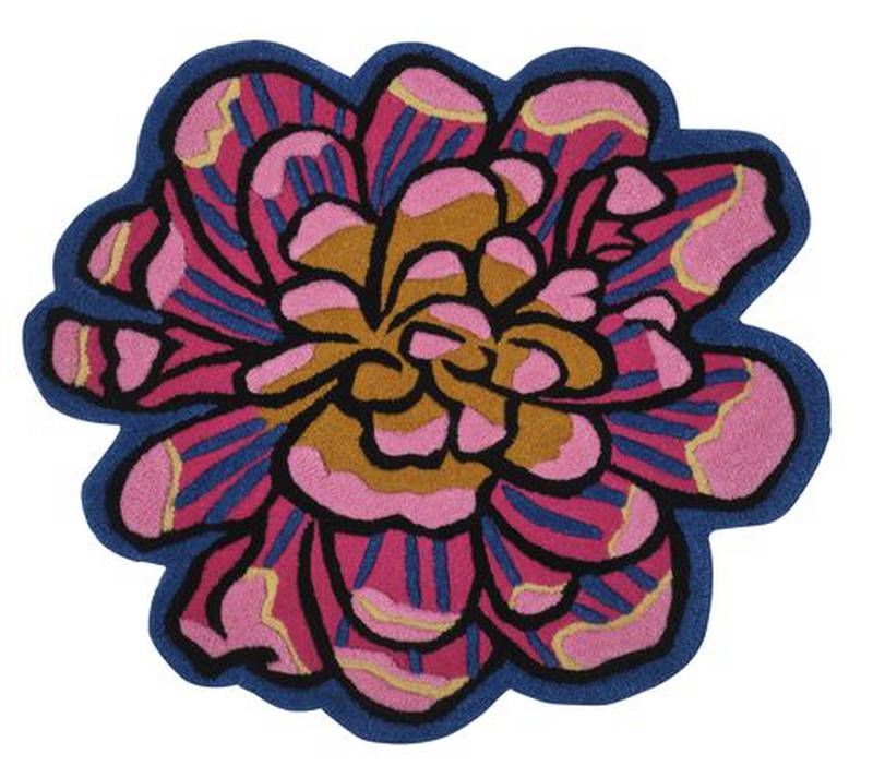 Flower rug from the Zandra Rhodes X Ikea collection, approximately Dh499