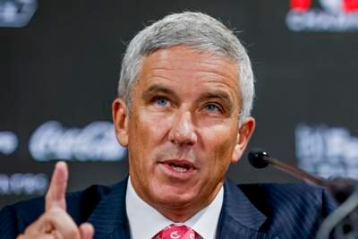 Jay Monahan is confident he is still the right man to lead the PGA Tour. EPA