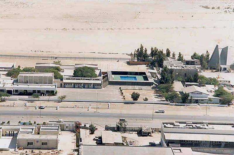 Between 1997 and 2001 many of the original buildings which had been erected in the 1960s and 1970s were rebuilt on the original foundations. Courtsey: Dubai English Speaking School

