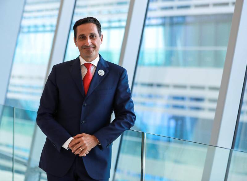 Abu Dhabi, U.A.E., November 27, 2018.  Massimo Falcioni head of Etihad Credit  Insurance.Victor Besa / The NationalSection:  BZReporter:  Dania Saadi