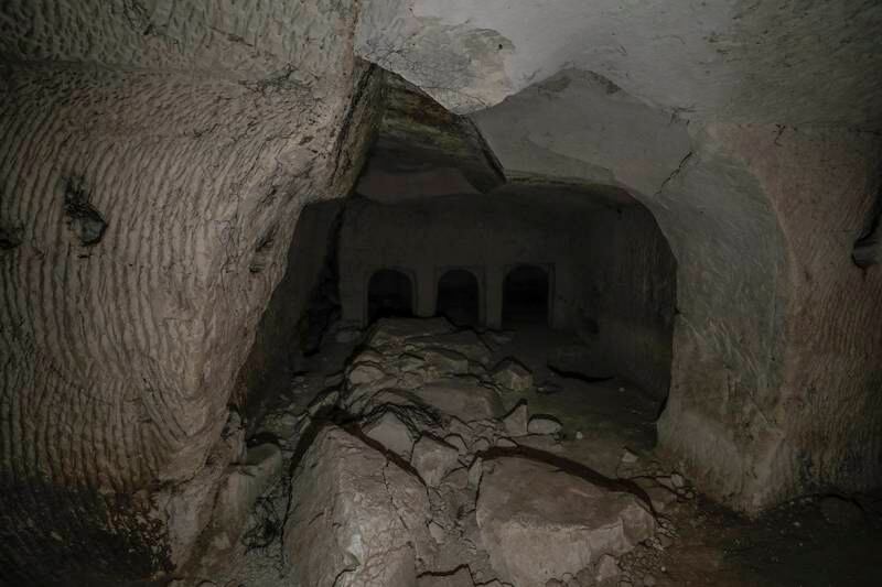The Second Temple-period cave was also used in the Byzantine and early Islamic periods, experts say. EPA 