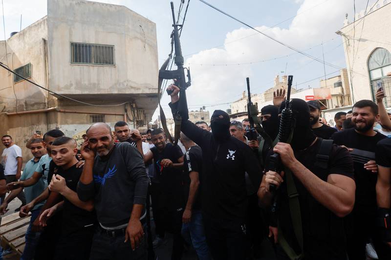 The funeral of Palestinian doctor Abdullah Al Ahmed, who was killed during an Israeli raid in Jenin refugee camp in the occupied West Bank.  Reuters