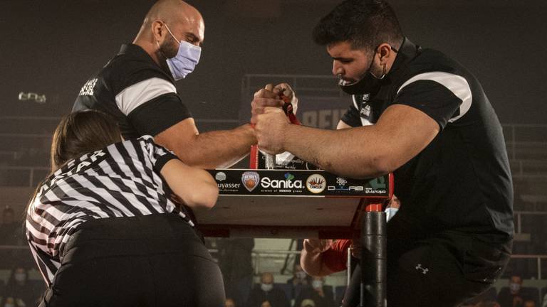 An image that illustrates this article How Lebanon is taking arm wrestling to the Gulf