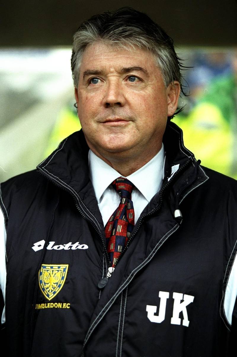 27 Sep 1998:  Wimbledon Manager Joe Kinnear during the FA Carling Premiership game against Leicester City at Filbert Street, Leicester, England. The game was drawn 1-1. \ Mandatory Credit: Mark Thompson /Allsport