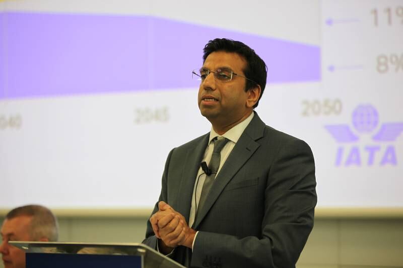 Hemant Mistry of Iata says governments must consider the aviation sector's needs in plans for the use of hydrogen and renewable energy. Photo: Iata