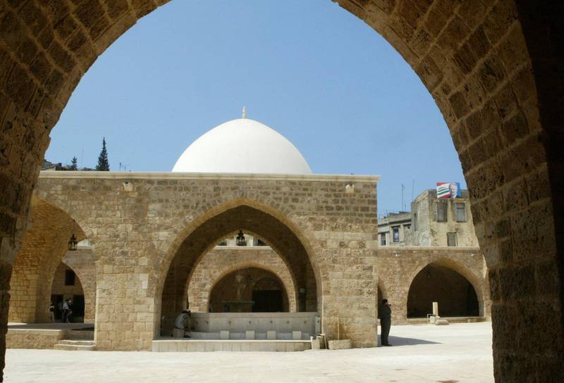 A general view of renovated Al-Mansouri Mosque during its reopening ceremony in Tripoli, northern Lebanon August 19, 2009. The Mansouri Great Mosque is the oldest and largest monument built in the Mamluk period and best known of the city's mosques. REUTERS/Omar Ibarhim   (LEBANON RELIGION)