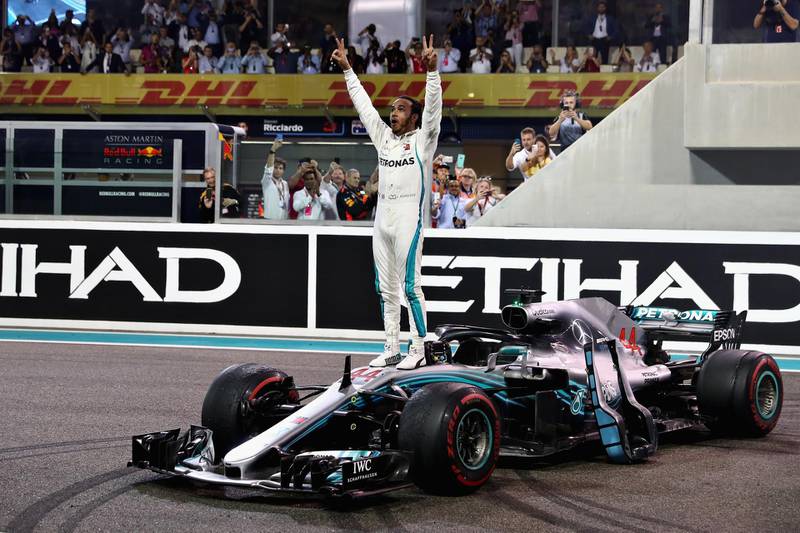 Race winner Lewis Hamilton. Getty Images