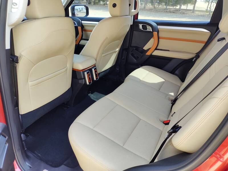 The Nappa leather seats look and feel nice to the touch