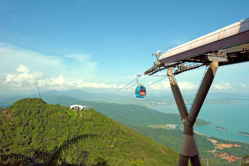 Langkawi's SkyCab is an easy way to travel. Photo: Malaysia Tourism