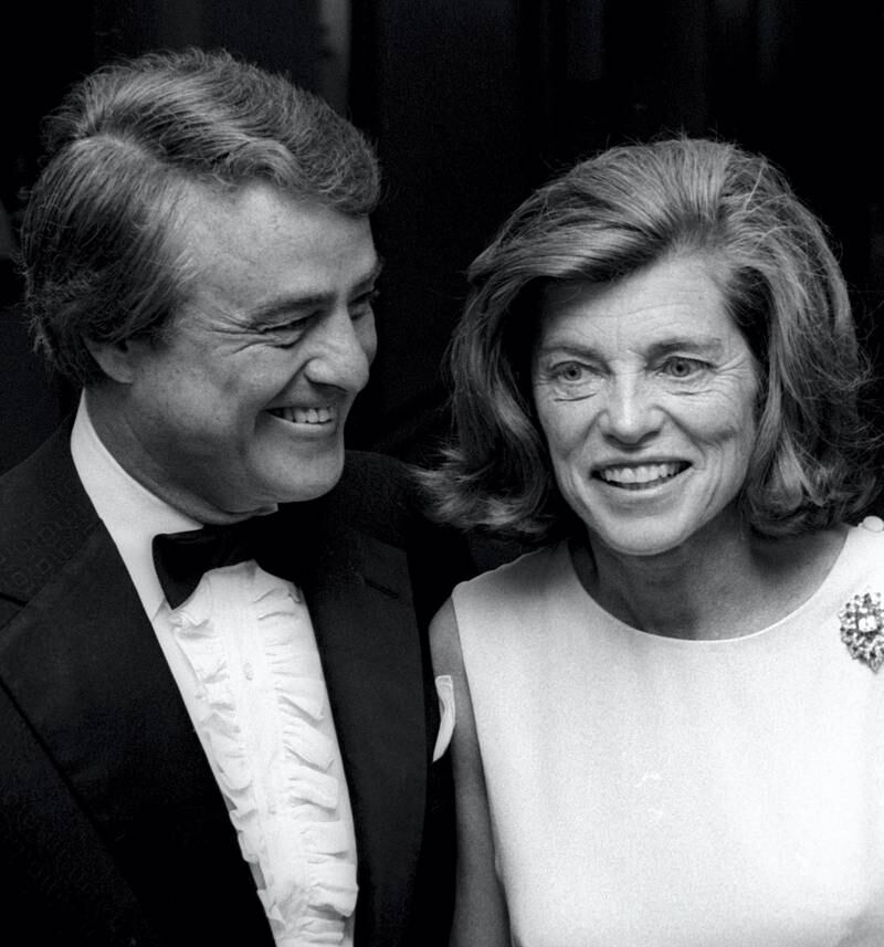NEW YORK CITY - JUNE 7:  Sargent Shriver and Eunice Shriver attend Valentino Fashion Show Benefiting Special Olympics on June 7, 1976 at the Pierre Hotel in New York City. (Photo by Ron Galella, Ltd./WireImage)