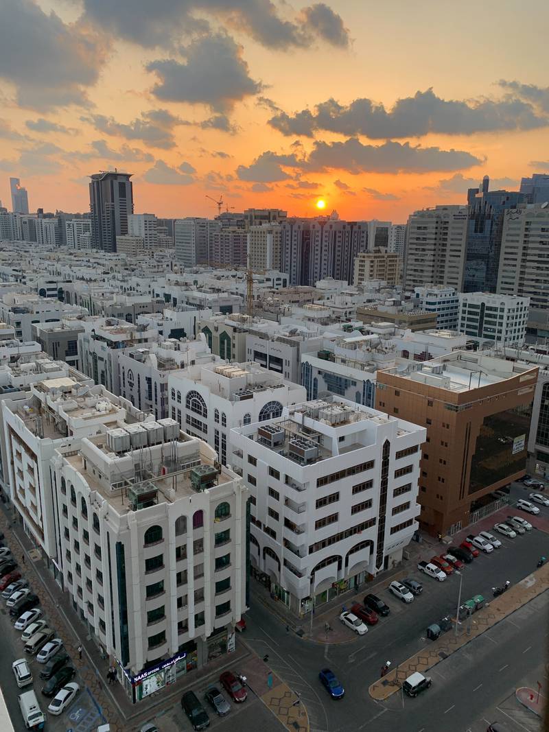 The view of the city from an apartment in the Khalidiya neighbourhood where Evelyn Lau lived from 2018 to 2020.