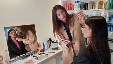 An image that illustrates this article Make-up artist who fled Ukraine lands dream job in Cannes