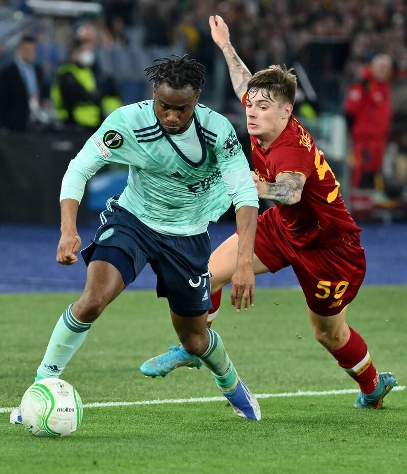 Ademola Lookman 5 – Had to wait until the 43rd minute to get his first bit of space in the Roma half, but even then, he was closed down pretty quickly. Substituted at the break. EPA