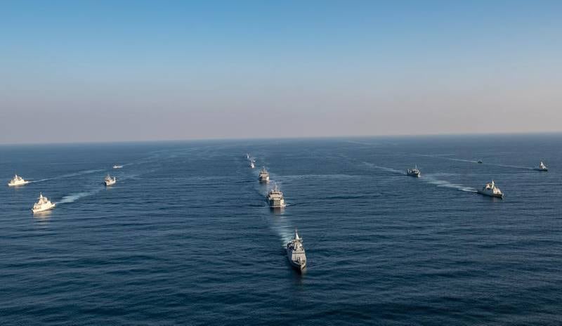 The Ministry of Defence on Saturday announced the start of a military drill off the UAE's coast.  All Photos: WAM