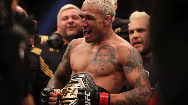 An image that illustrates this article Oliveira retains title over Poirier, Pena shocks Nunes at UFC 269