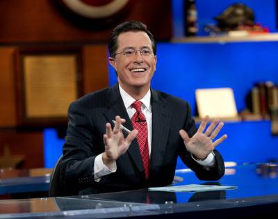 Stephen Colbert got embroiled in a Twitter spat recently. Scott Gries / AP Photo / Comedy Central