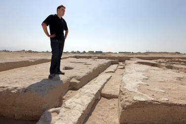 Kevin Lane, the director of the excavation work in the medieval city of Julfar in Ras Al Khaimah.
