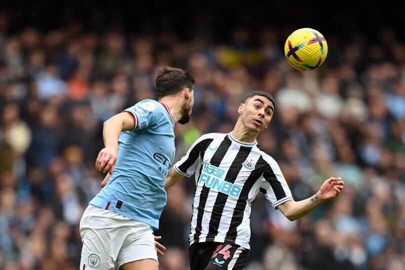 Miguel Almiron 5: Showed energy and helped defensively at times but was never really able to get the better of Ake and never looked like adding to his 10 goals this season. Getty 