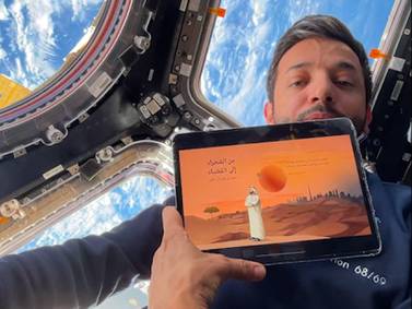 Sheikh Mohammed's new book launched from orbit by astronaut Sultan Al Neyadi