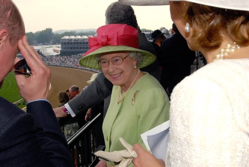The queen attends the 133rd Kentucky Derby in 2007 at Churchill Downs in Louisville, Kentucky. Getty Images / AFP
