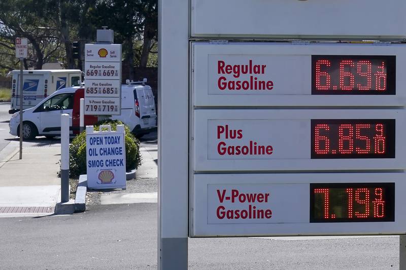 California Governor Gavin Newsom released details of a plan that could help ease the burden of soaring fuel costs at the pump. AP