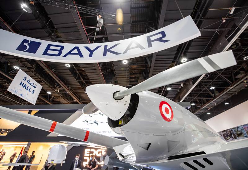 A Turkish-made Bayraktar TB2 armed drone. Victor Besa / The National