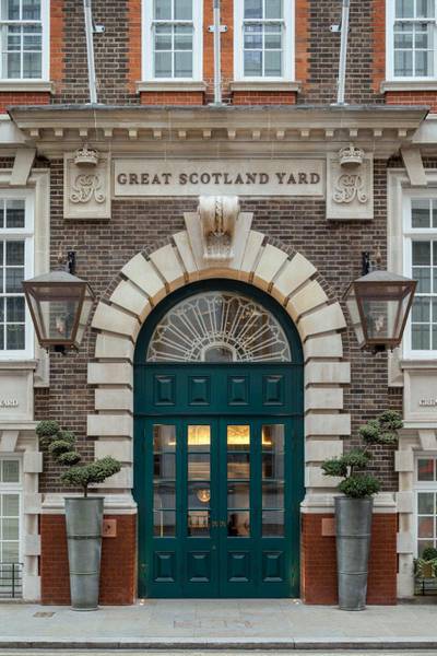 The 152-room Great Scotland Yard Hotel is located in the grade II-listed building that was formerly the home of law and order in the City of Westminster. Courtesy Great Scotland Yard Hotel