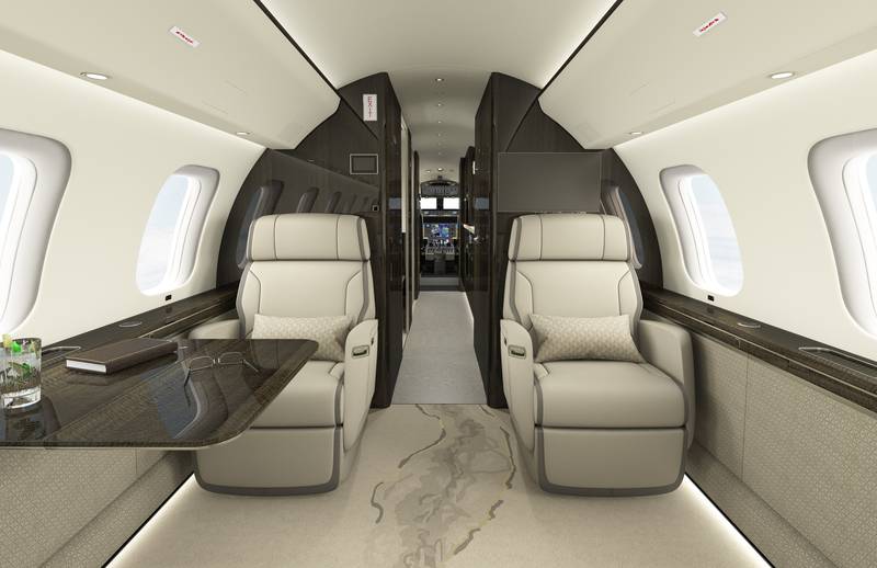 Passengers on the Global 8000 will travel in style.