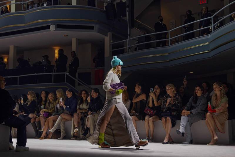 The Fendi show attracted dozens of famous faces, including Kim Kardashian and Winnie Harlow. AFP