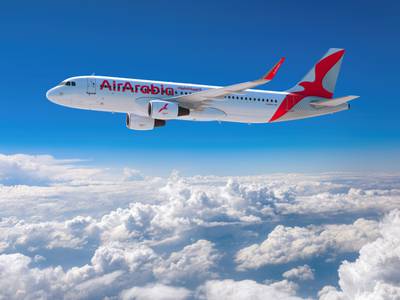 The airline added two leased Airbus A320 aircraft to its fleet, bringing it to 72 leased and owned Airbus A320 and A321. Photo: Air Arabia