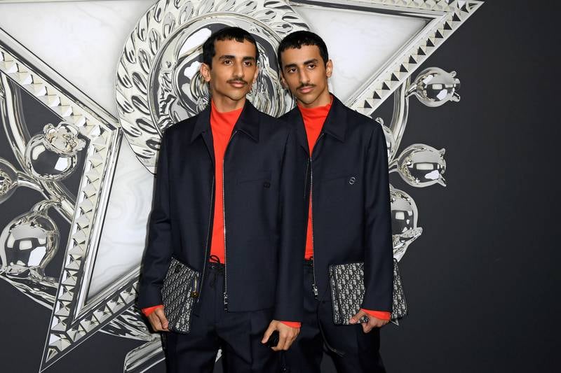 The Hadban twins attend the Dior Homme autumn/winter 2022/2023 show as part of Paris Fashion Week on January 21, 2022 in Paris, France. Getty Images