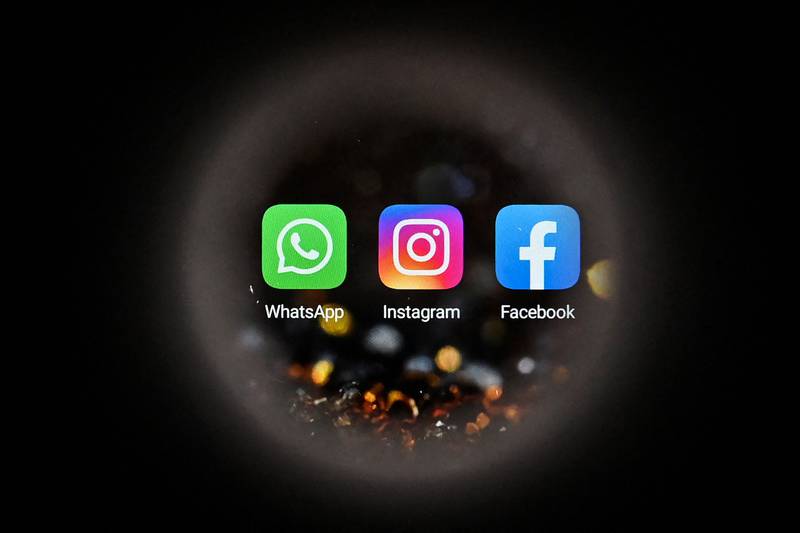 Meta has four of the world's 10 biggest social media platforms — Facebook, WhatsApp, Instagram and Facebook Messenger, which have aggregate user base of almost 7.4 billion. AFP