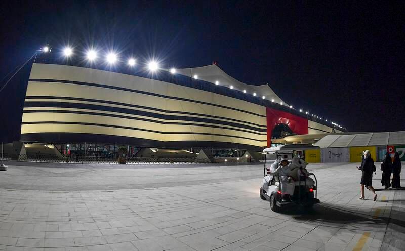 The Al Bayt Stadium in Qatar. EPA