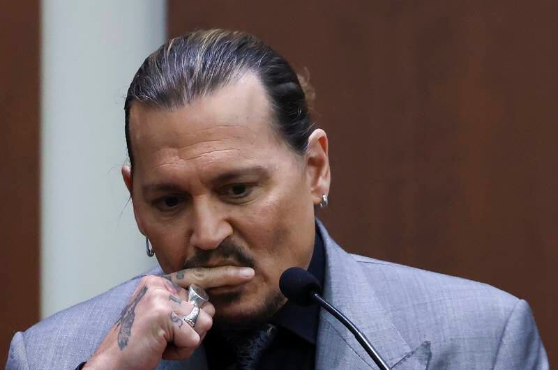 Depp denied ever having struck Heard but admitted he has struggled with alcohol and drug use. EPA