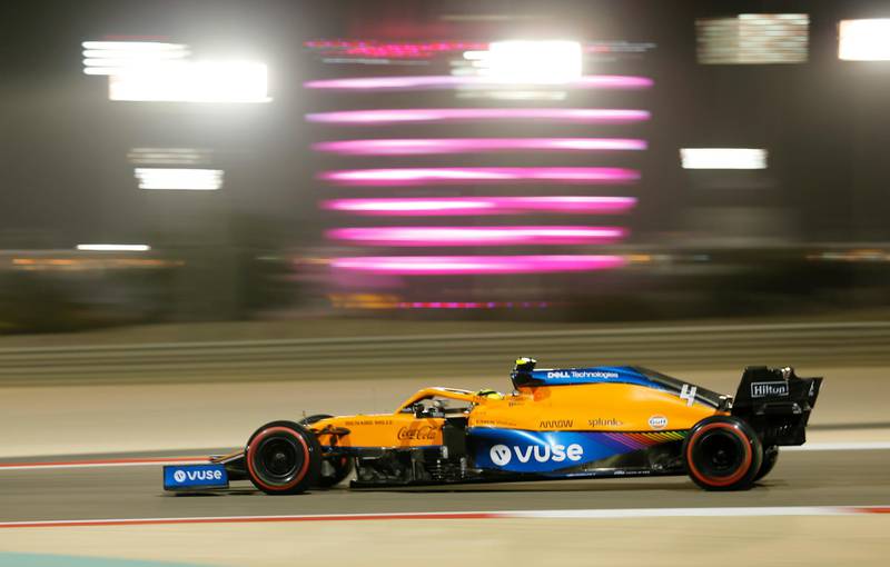 McLaren's Lando Norris in action. Reuters