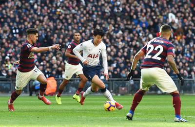 Right midfield: Heung-Min Son (Tottenham) – Two goals in two games since returning from the Asian Cup, a winner against Newcastle showing how important the Korean is. EPA