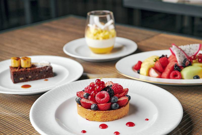 The dessert options at Armani/Kaf, Courtesy of Armani Hotel Dubai