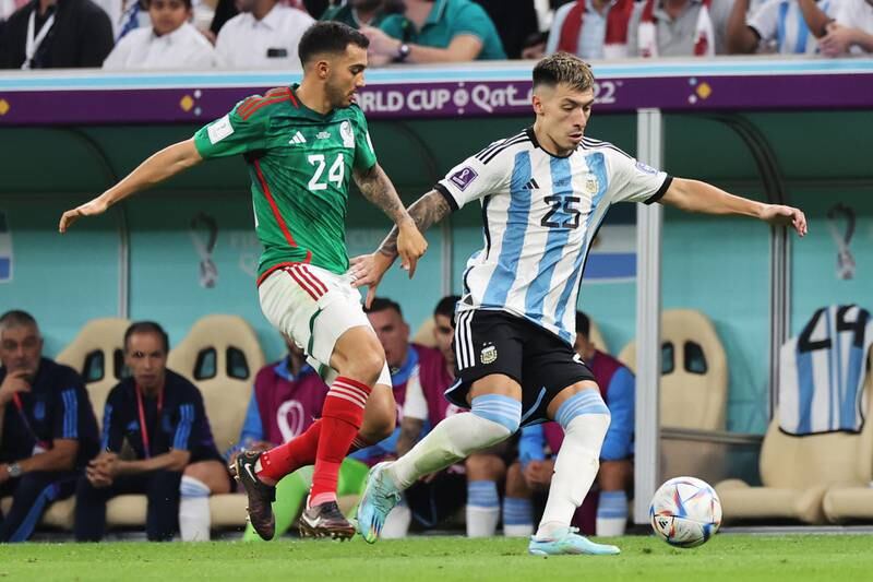 Lisandro Martinez – 7. A first World Cup start for the Man United player, he wasn’t as involved as Otamendi to his side, but he won every tackle he went in for. EPA