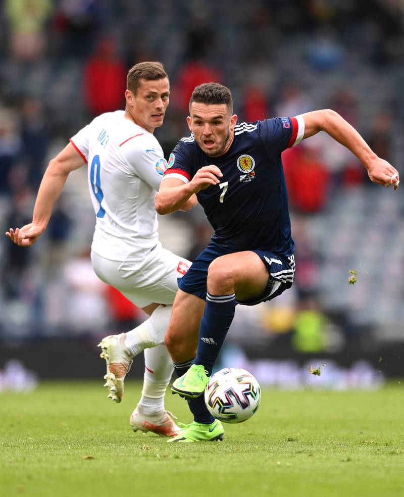 John McGinn 6 - Not as influential as normal from the Aston Villa man. A tough midfield battle against Tomas Soucek made it difficult for McGinn to get on the ball in dangerous areas. EPA
