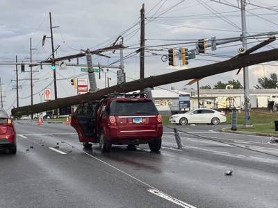 Storm damage in Westminster, Maryland. The Baltimore Sun / AP
