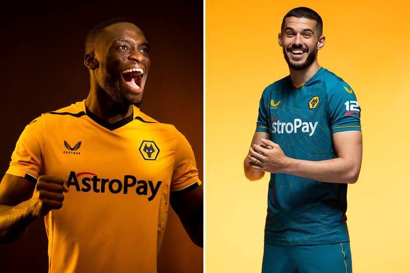 No 8: Wolves' home and away kits. Photo: Wolves / Twitter